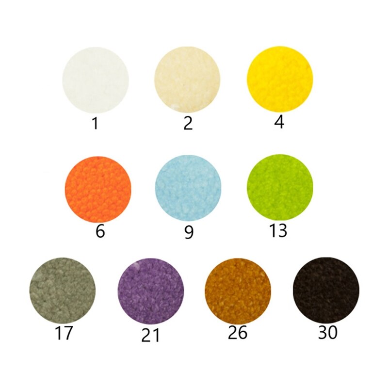 10 Rolls Pre-Cut Latch Hook Yarn Threads for Making Pillowcases Blanket Rug DIY