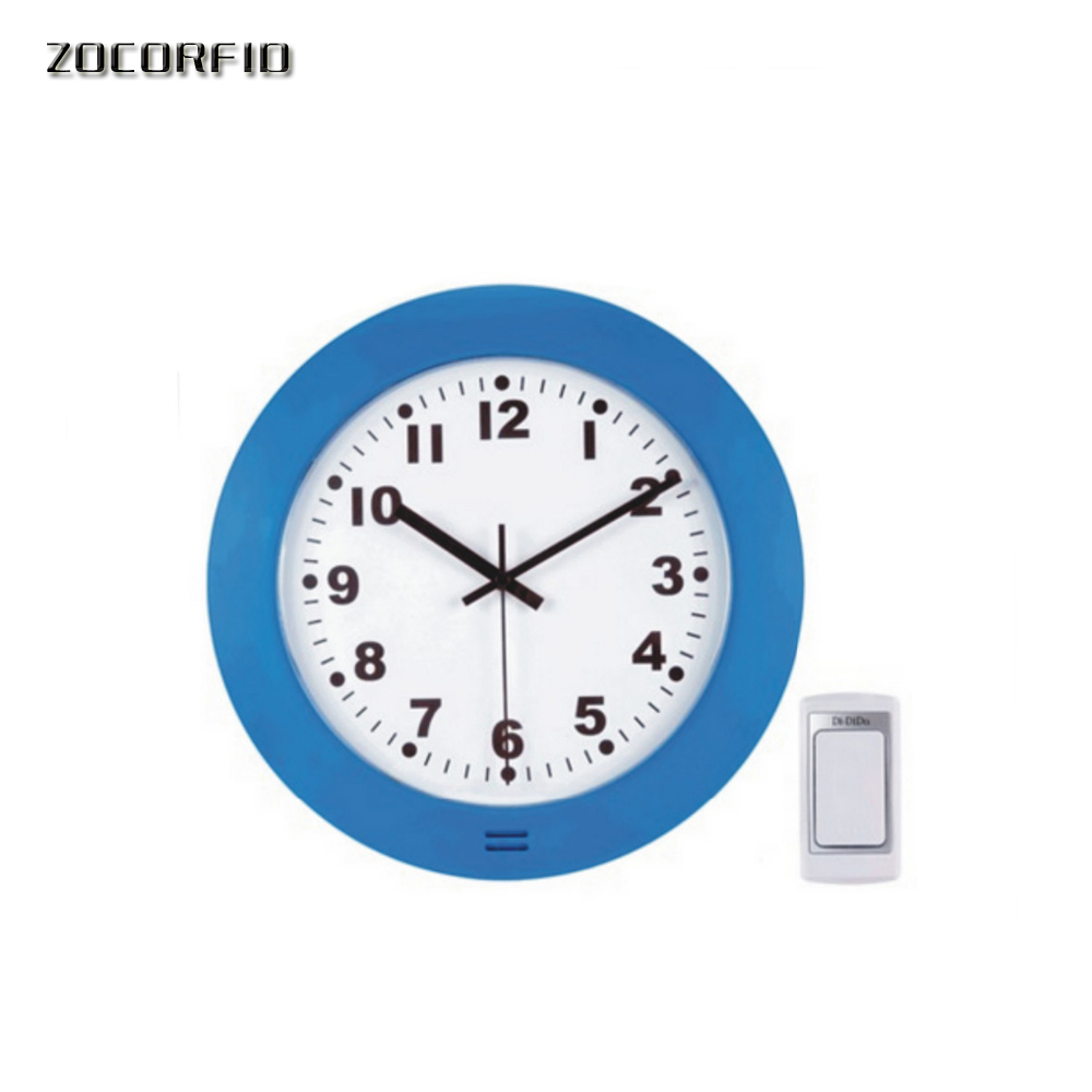 The newest horologium style Wireless Door Bell Doorbell with clock style /flash light and Melody music