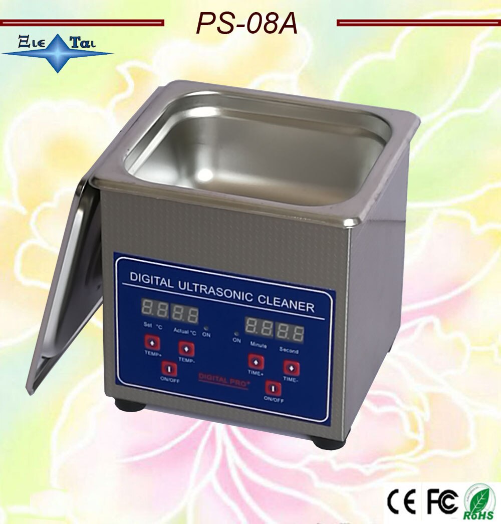 Globus 110 V/220 V PS-08A 60W kleine Digital Ultraschall Reiniger 1.3L für gläser,, rasiermesser, schmuck Reinigen kostenloser korb