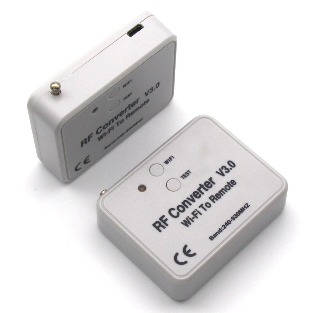 WiFi To Remote RF Converter V3.0 Garage Door Rolling Fixed Code Remote Control 433MHz 868MHz 330MHz Multi Frequency