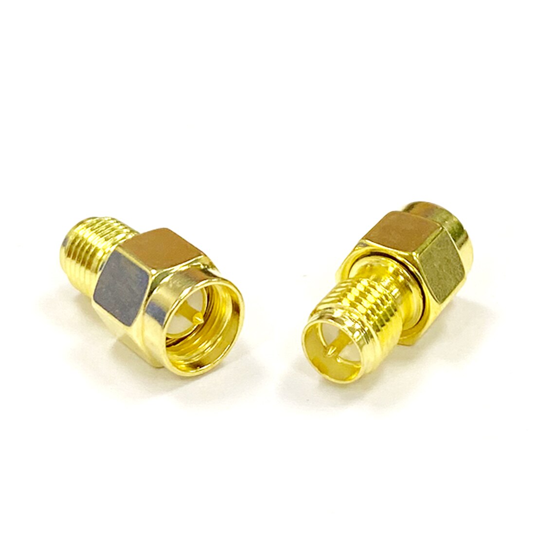 1pc SMA Stecker Zu RP-SMA Weibliche Conenctor Männlichen Stift RF koax Adapter Modem Konverter Gerade Vergoldet NEUE