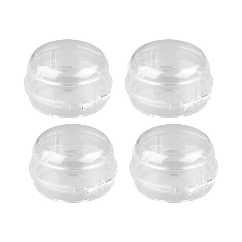 4Pcs Universal Kitchen Stove Knob Covers Protection Locks Clear for Child Safety
