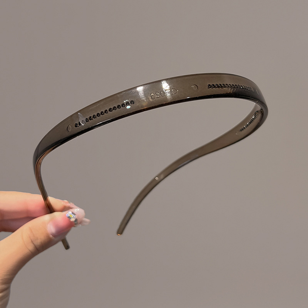 Nueva gafas de sol forma de marco diademas acrílicas para mujeres diadema dentada aro de pelo antideslizante accesorios para el cabello de