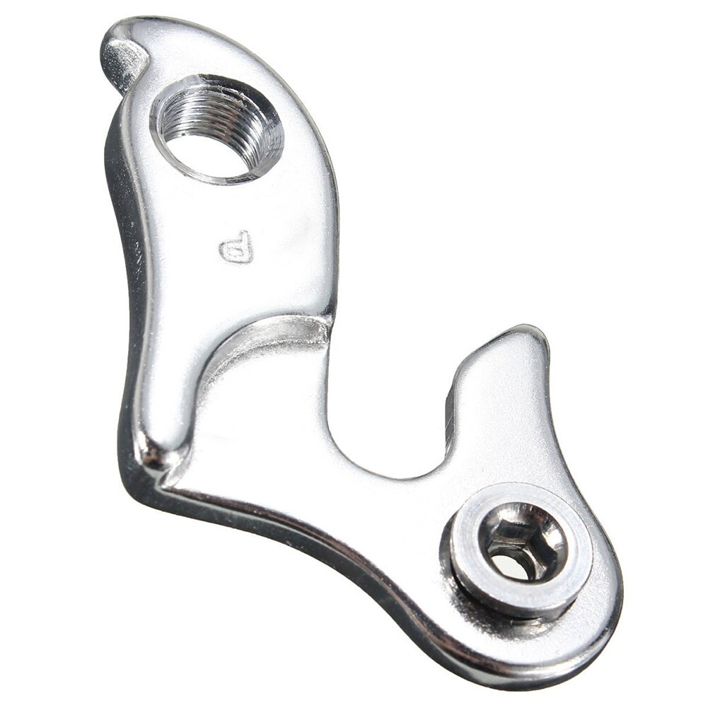 Aluminum Alloy Silver Bicycle Frame Parts Lug Fixed Transmission Rear Derailleur Hanger Cycling Frame Gear Tail Hook Parts