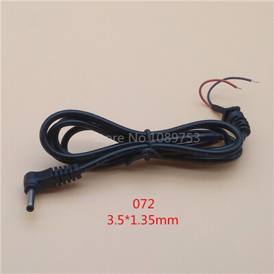 1Pcs Adapter Output Power Cord DC Male Plug with 100cm Cable 5.5*2.5/2.1 4.0*1.7 3.5*1.35 2.5*0.7mm: Brown