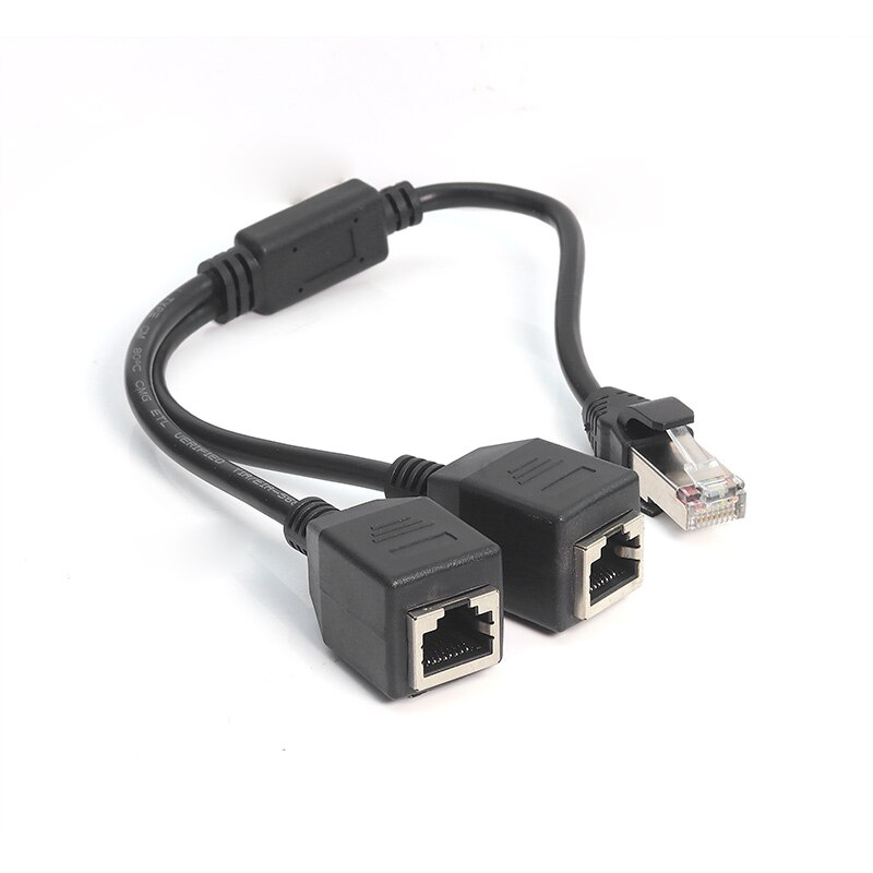 Netzwerk Kabel-Splitter Ein-zu-zwei Internet Stecker Hause Breitband Netzwerk Adapter Kabel (nicht Verbunden Werden kann, zu sterben Gleiche Zeit)