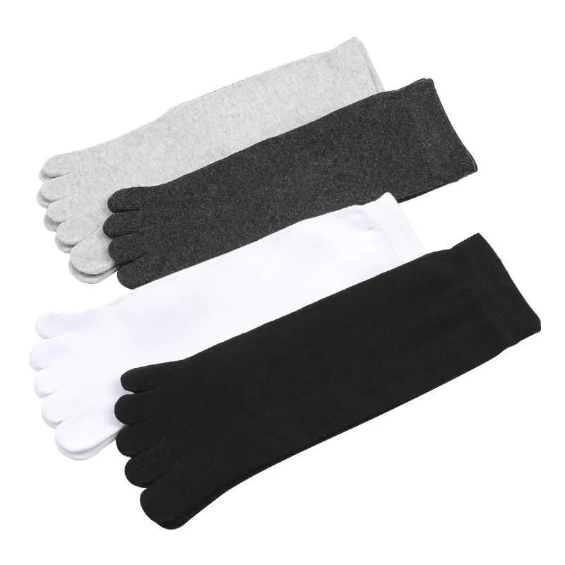 Calcetines de algodón con dedos separados para hombre, calcetín Unisex de talla grande 5, para otoño e invierno, 10 pares, 20 unidades