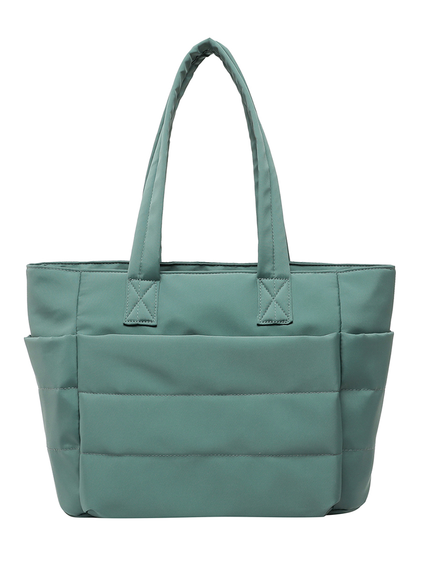 Bolso de mano para mujer, bolsa de almacenamiento de hombro para ir al trabajo a la , bolso sencillo para salir de mamá, bolso de viaje de gran capacidad para Fitness: green