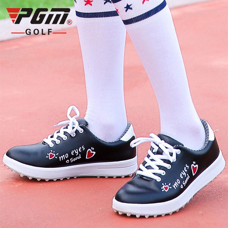 PGM outdoor waterproof non-slip girl golf shoes