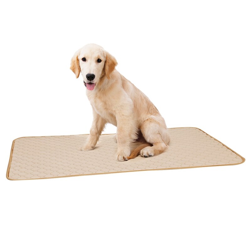 Reusable Dairy Diapers for Dog Urine Absorbent Mat Water Absorbency Diaper Sleeping Bed for Small Dog Puppy Training Pad: White / S