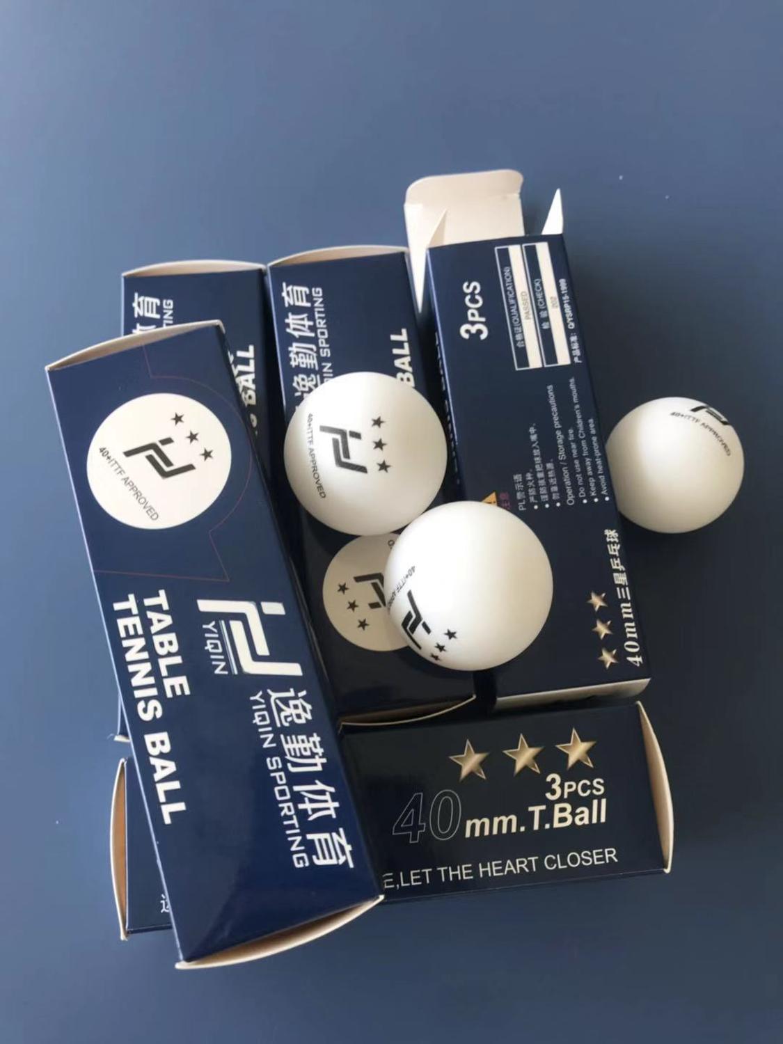 NAIPIN 3-Star D40+ Table Tennis Balls (3 Star, Material 3-Star Seamed ABS Balls) Plastic Poly Ping Pong Balls