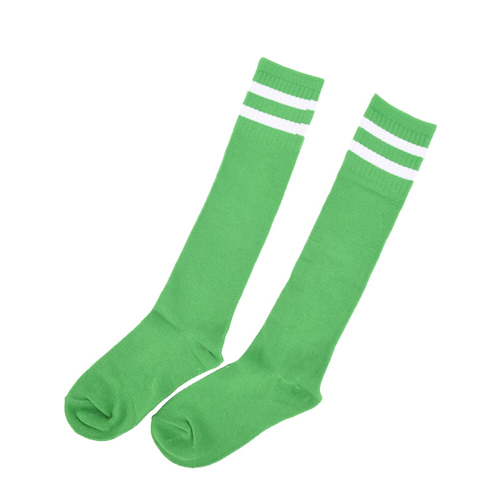 1 Pair Children Sport Football Socks Soccer Long Socks High Sock Baseball Hockey Basketball Running Football Training Socks: green