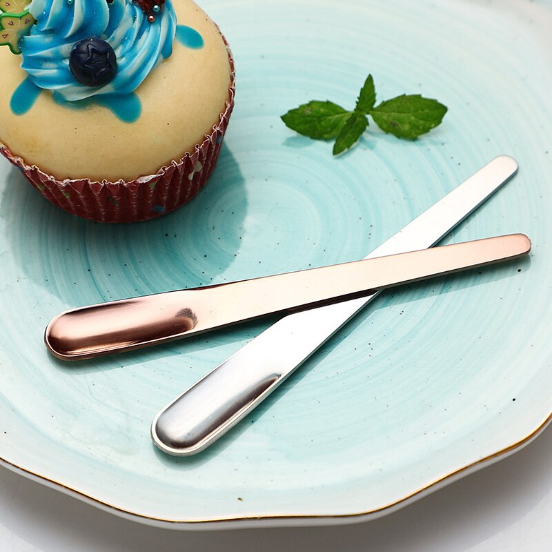 Stainless steel coffee stirring spoon honey ice cream dessert spoon tablespoon household small spoon skillet