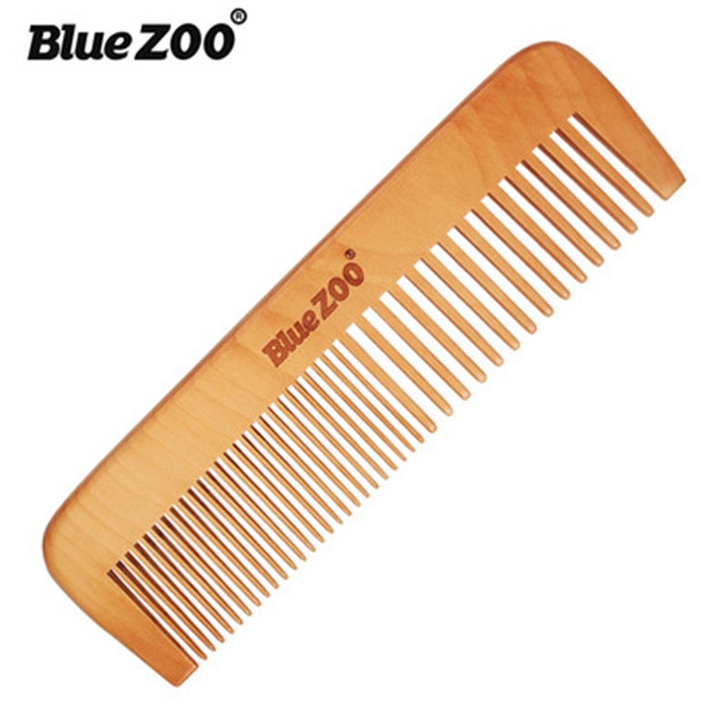Natural Pearwood Comb Durable Wide and Fine Teeth Combination Comb 17CM Hair and Beard COMB Grooming