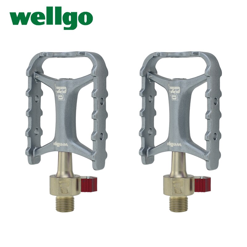 Wellgo M111 Non-Quick Quick Release Ultralight Aluminium Mtb Road Opvouwbare Fiets Pedalen Fietsen Lager Fiets Pedalen: M111 1nd Grey