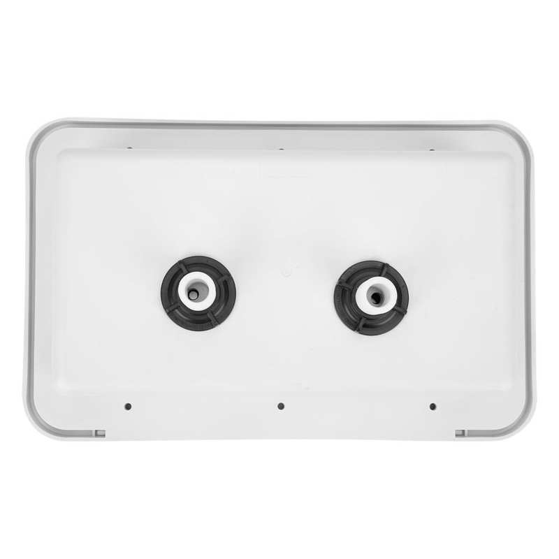 Douche solaire 60L avec thermomètre et douchette noire