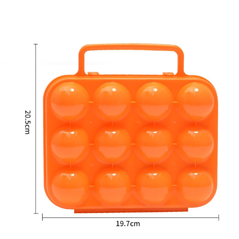 Draagbare kampeerdrager voor eieren, doos, keuken, handige container, eieropslag, container, wandelen, buiten