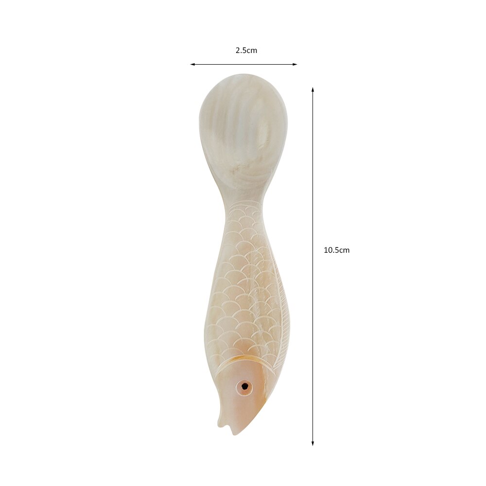 Cuchara Natural para dormir, cuchara para café, caviar, postre, mascarilla, 1 unidad, 9,2 cm/13cm: 40-A-1