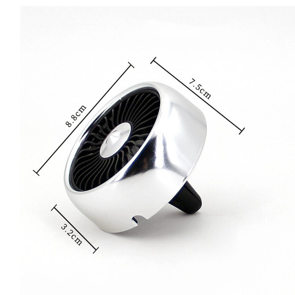 3 Speed Adjustment USB Car Fan Cooling Air Conditioner Colorful Light Dashboard Cooling Electric Fan