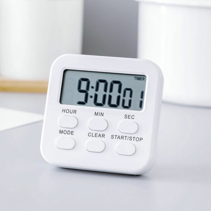 Digital Kitchen Timer with Mute/Loud Alarm Switch ON/Off Switch 24 Hour Clock &amp; Alarm Memory Function Count Up &amp; Down