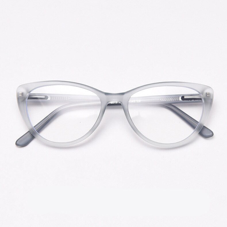 49532 Cat Eye Men Women Matte Glasses Frames Ultralight TR90 Optical Computer Glasses: C5 matte blue