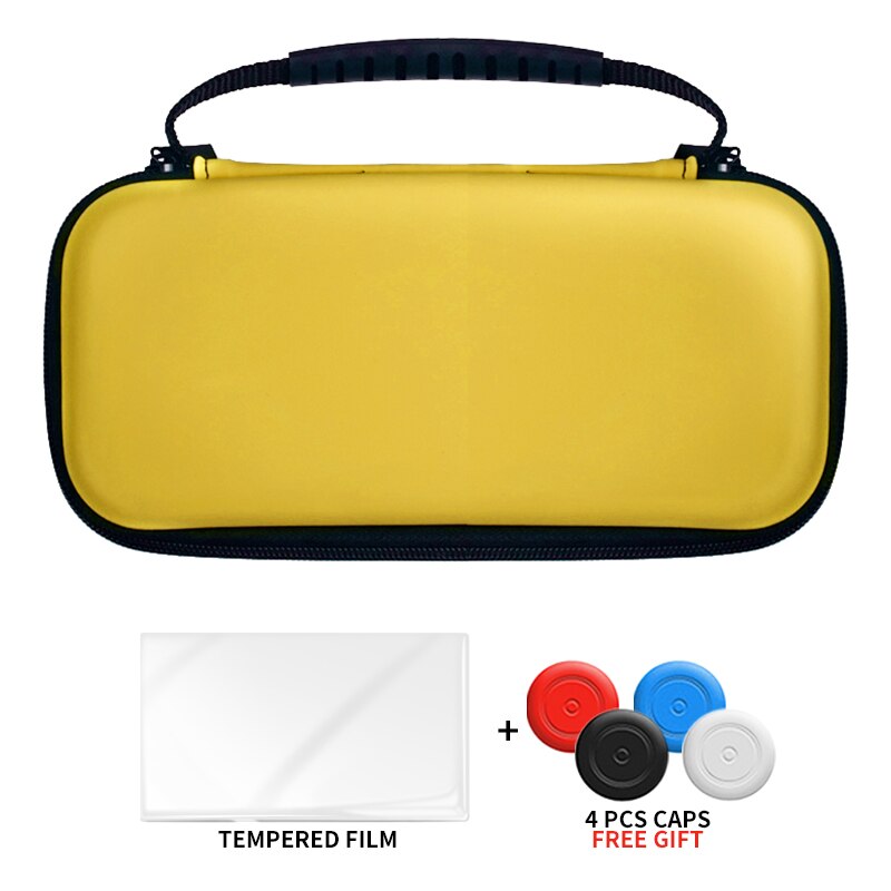 Bolsa de almacenamiento de rana de datos para Nintendo Switch Lite consola bolso de protección portátil con 10 ranuras para tarjetas para NS Lite Estuche de transporte: A-Yellow 2 in 1