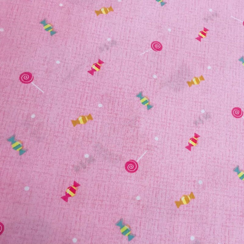 Tissu de drap de lit de bébé | Série de gâteaux, tissu de coton pour le bricolage, tampon de table, tissu de pathachie en coton