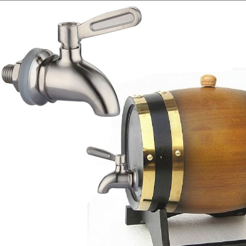 Stainless Steel Beer Faucet Draft Beer Keg Tap Brew Barrel Home Beverage Juice Dispenser Kitchen Accessories