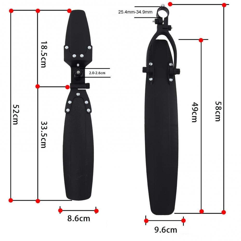 80% 2 Stuks Verstelbare Mountain Racefiets Spatbord Voor Achter Fenders Fiets Accessoire