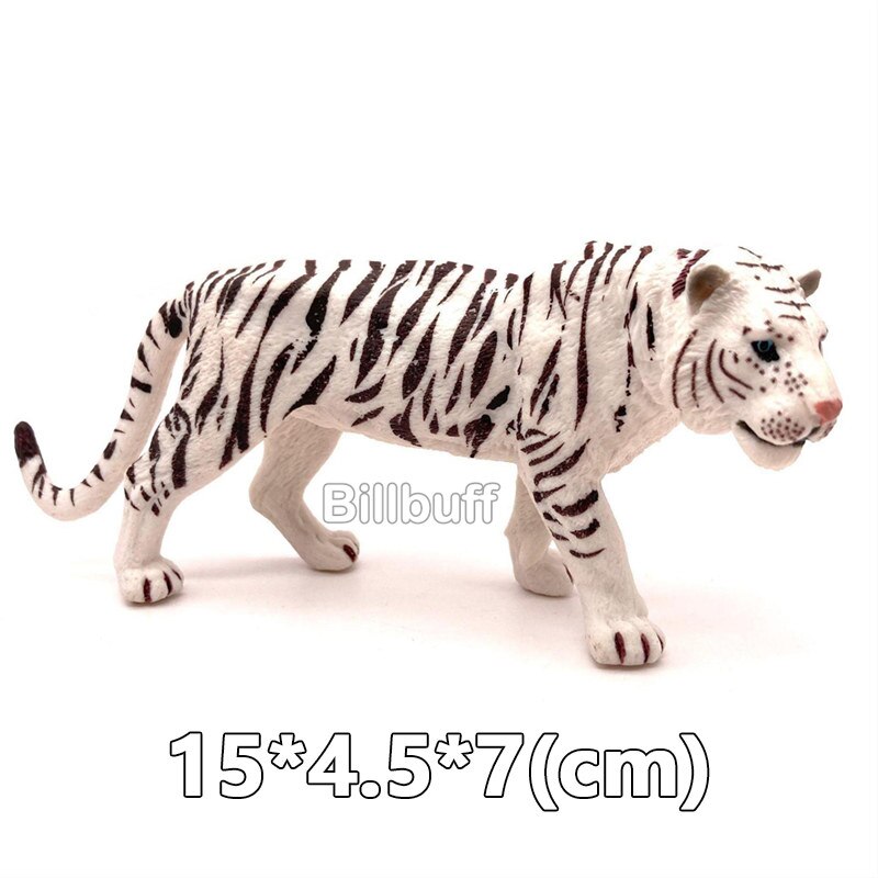 Simulatie Wild Bos Dieren Koning Solid Tijger Cubs Model Action Figures Beeldjes Collectie Vroege Onderwijs Speelgoed Voor Kinderen: tiger figures e0