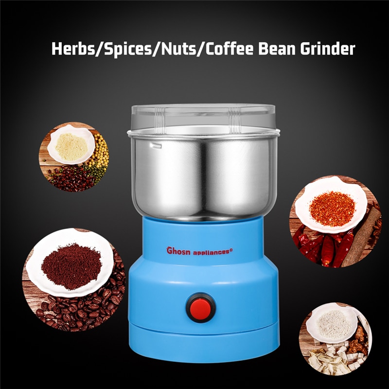 110v/220v elektrisk kaffekvarn bönor krydda salt peppar örter nötter kryddor kvarn kvarn kaffemaskin hemmamixerverktyg