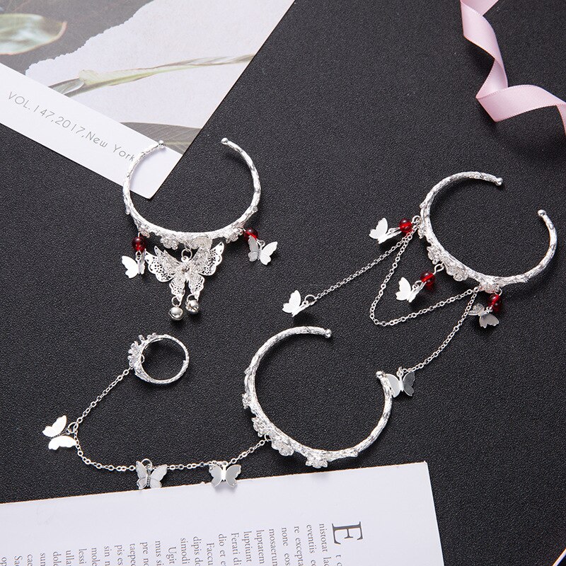 Pulsera celestial con de mariposa para mujer, brazalete de mariposa, hecho a mano