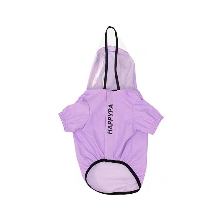 Chubasquero para perro Bulldog francés, abrigo de lluvia para mascotas, ropa impermeable para cachorros, chaqueta para perros pequeños y medianos, HPC07: Purple / L
