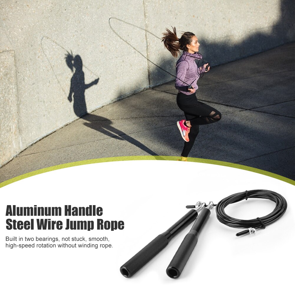 Exerciser Equipments Gym Training Adjustable Workout Sports Skipping Rope Training Fitness Anti-slip Jumping Rope