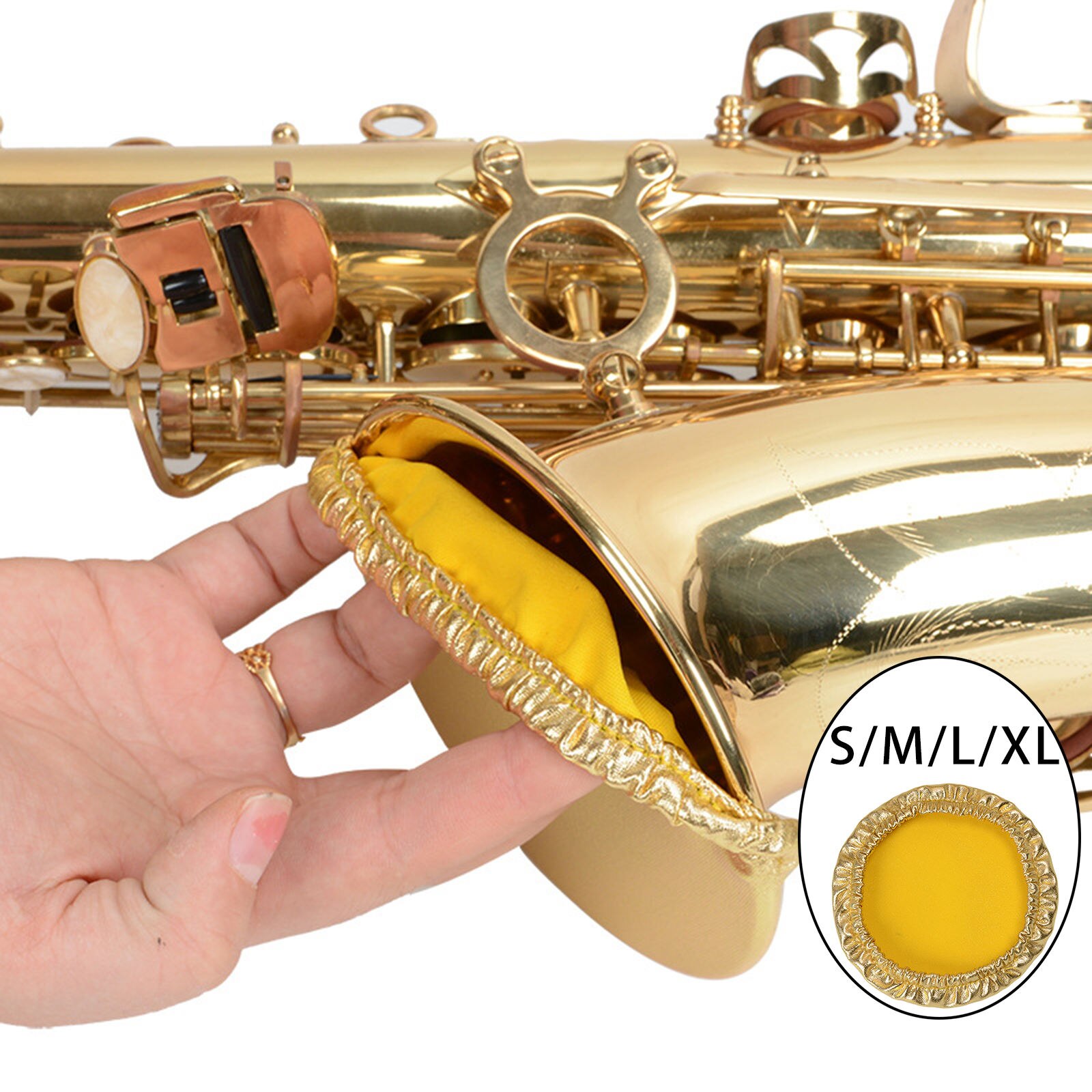 1x Musik Instrument Glocke Abdeckung Musik Instrument Zubehör Waschbar Lärm Reduktion für Oboe Klarinette Saxophon