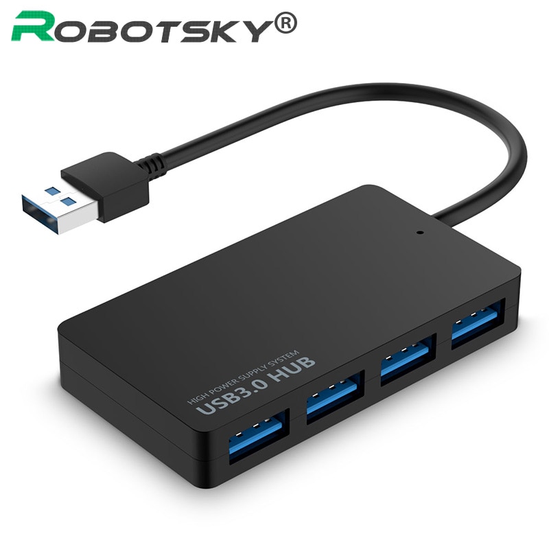 USB 3.0 4-Port USB Hub Splitter Adapter 5Gbps voor Laptop Computer PC Super Speed USB Hub