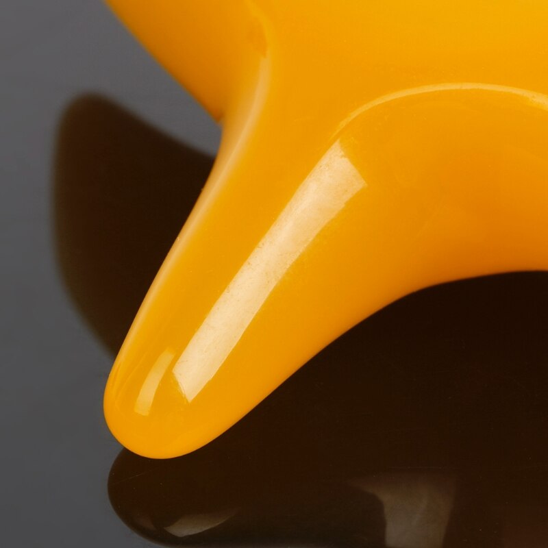 Maange driehoekige hars gele voetmassage voor triggerpointtherapie pedicure lichaamsmassage-apparaat bevordert de bloedsomloop