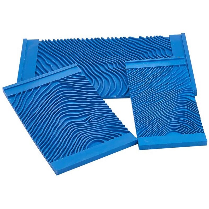 Wood Graining Painting Tool Set,Art Wallpaper Imitation Wood Grain Tool Wall Decoration,Wall Texture Art Painting Tool: Default Title