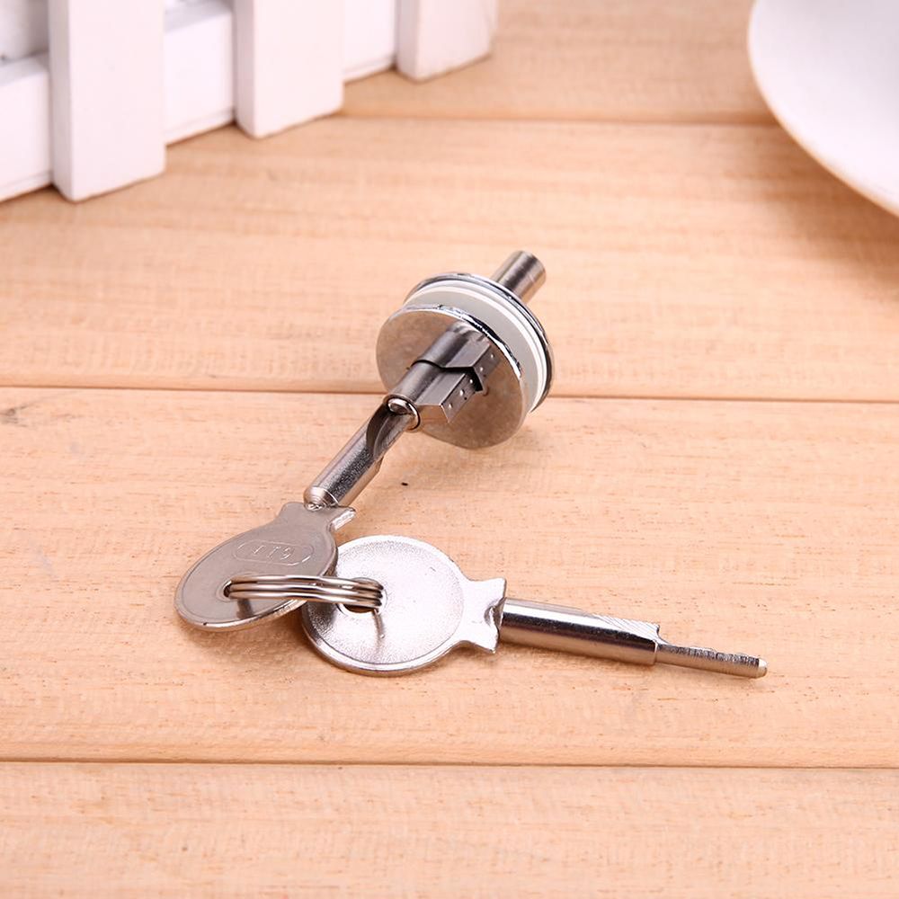 Accessori hardware per porta scorrevole in vetro antifurto Vetrina Vetrina in vetro Porta finestra Serratura per armadietto Serratura in vetro