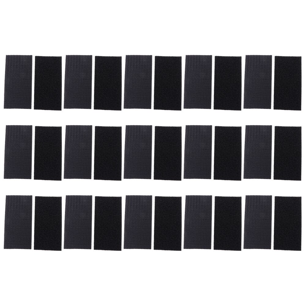 Pairs of Adhesive Square Hook and Loop Tape Heavy Duty Adhesive Square Strap: Default Title