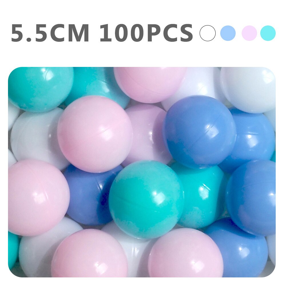 100pcs/lot Eco-Friendly Pink White Soft Plastic Water Pool Ocean Wave Ball Baby Funny Toys Stress Air Ball Outdoor Fun Sports: WJ3254G