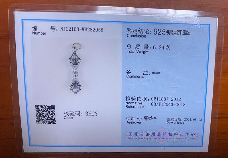 100% 925 Zilveren Tibetaanse Dorje Hanger 925 Sterling Boeddhistische Vajra Hanger Massief Zilveren Tibetaanse Vajra Dore Amulet Hanger