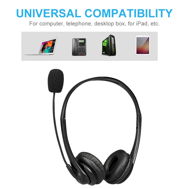 Call Center Bedrade Headset Met Microfoon Telefoon Operator Hoofdtelefoon Noise Canceling Voor Computer Telefoons Desktop Dozen