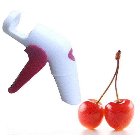 1 unid cerezas creativas pitters frutas de plástico Herramientas rápido quitar cereza semilla removedores enucleate keep complete OK 0496