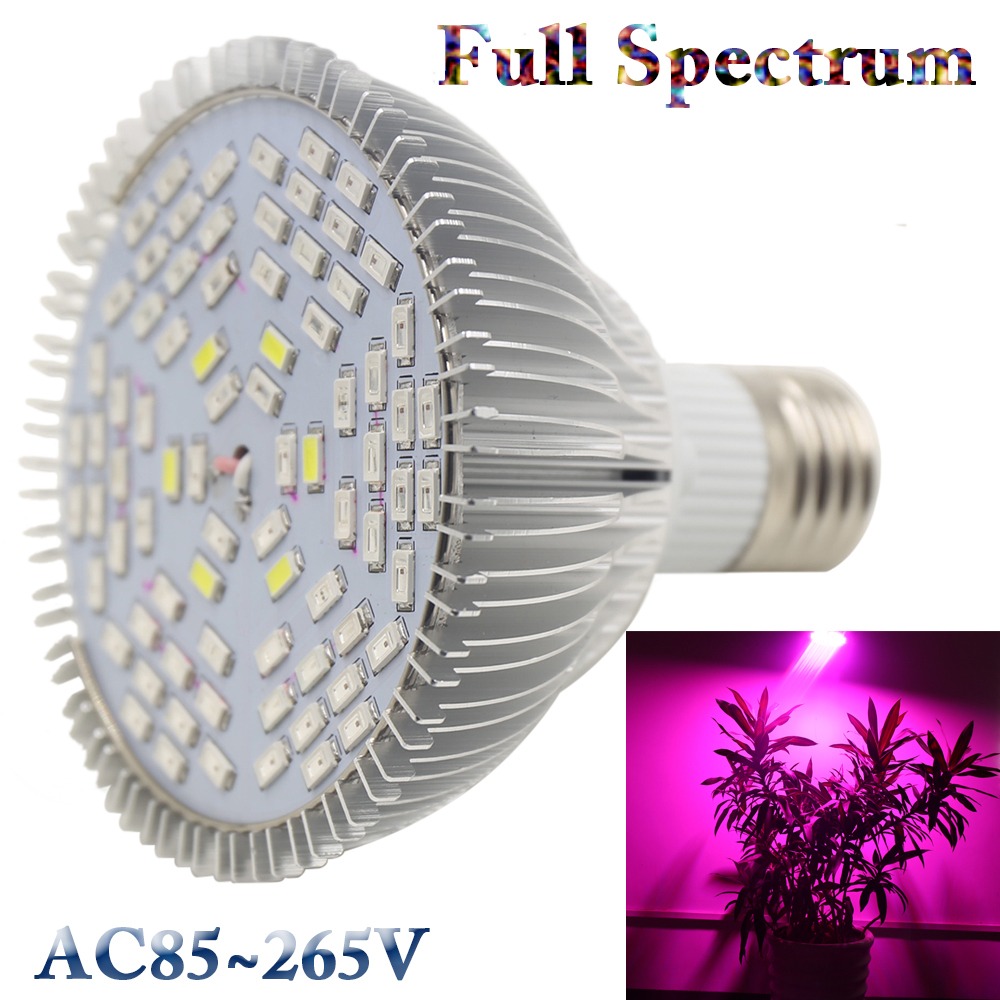 30W/50W/80W Led Grow Light Full Spectrum UV+IR E27... – Grandado