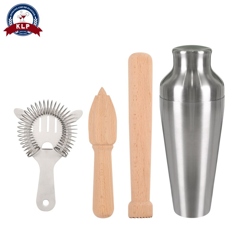 4pcs bar cocktail bartender mixer kit home wine accessories set