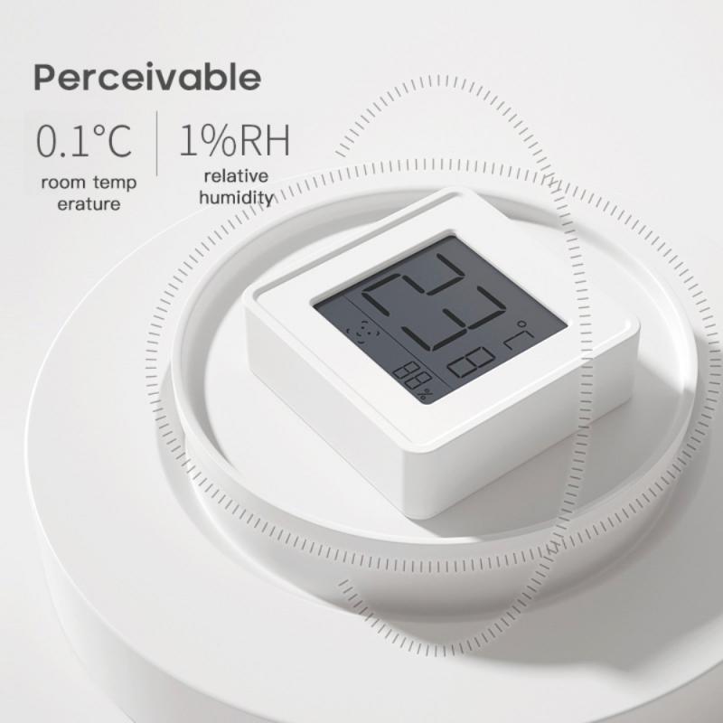 Mini Digitale Lcd Thermo-Hygrometer Muur Gemonteerde Thermometer Hygrometer Kamertemperatuur Sensor Vochtigheid Meter Babykamer Indoor