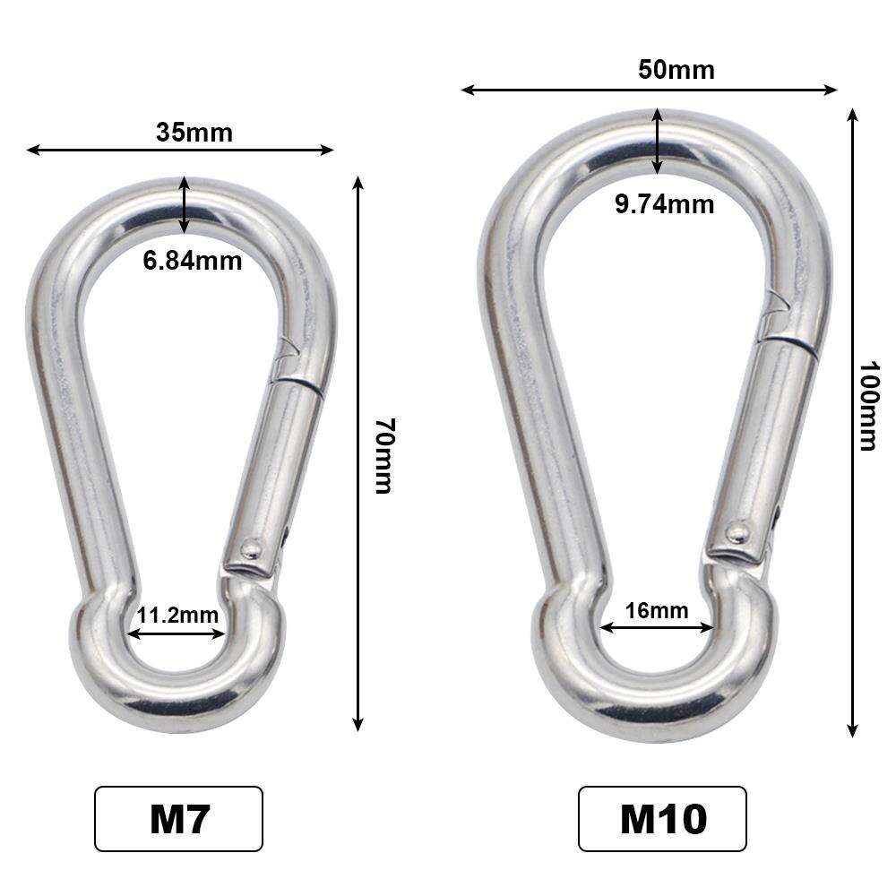 Heavy Duty Carabiner Clip Large Carabiner Clip Heavy Duty Caribiners Clip Heavy Duty Link Climbing Stainless Steel