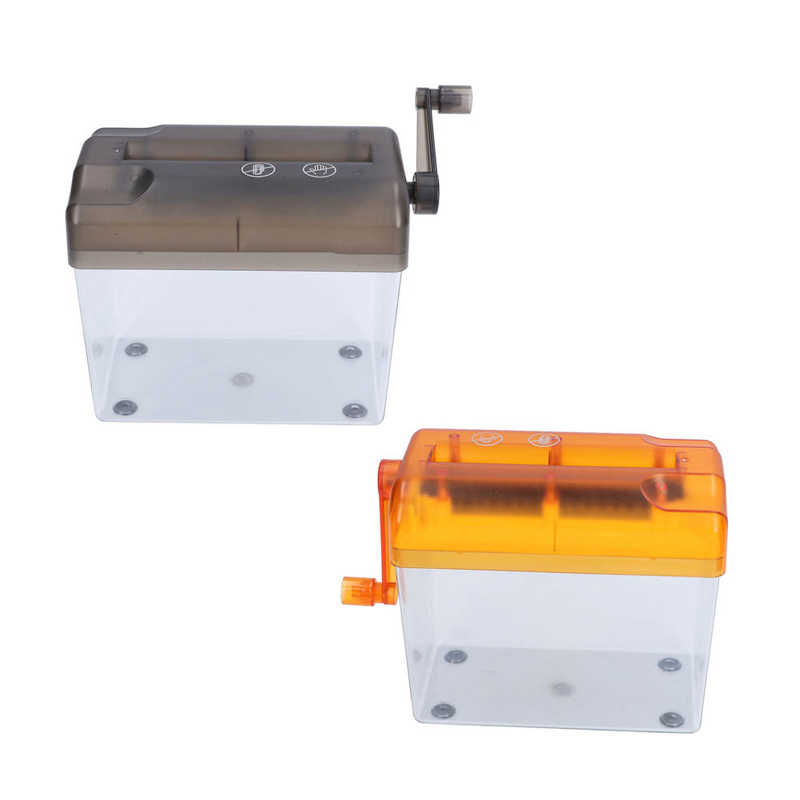 Manual Paper Shredder Portable Manual Compact Structure Simple Operation Hand Crank Shredder for Office Desktop Home