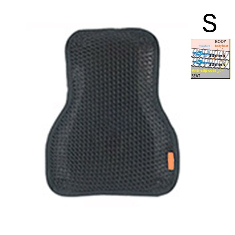Motocicleta de verano transpirable Cool funda para cojín de asiento a prueba de sol aislamiento térmico montaje almohadilla de Aire Protección de asiento de moto: 2-S